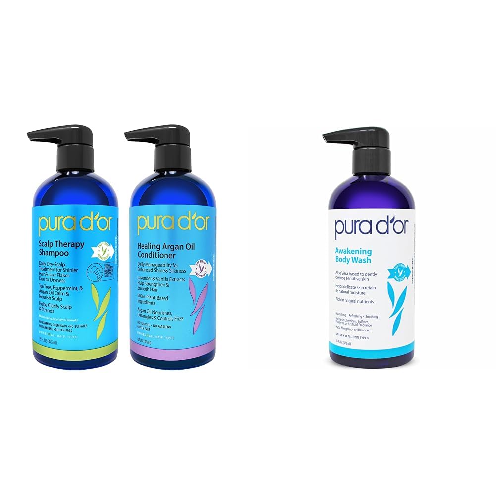 Amazon.com: PURA D'OR Scalp Therapy Shampoo & Conditioner Set(16